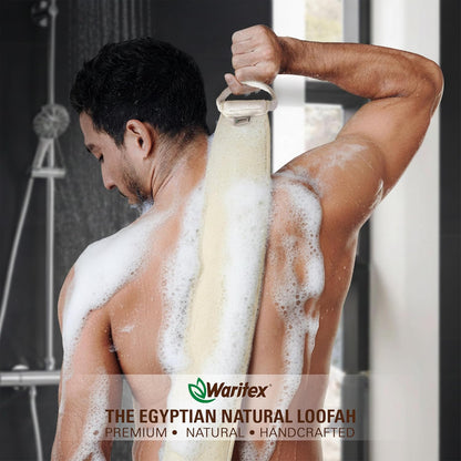 Waritex Natural Egyptian Loofah Back Scrubber An extra-long