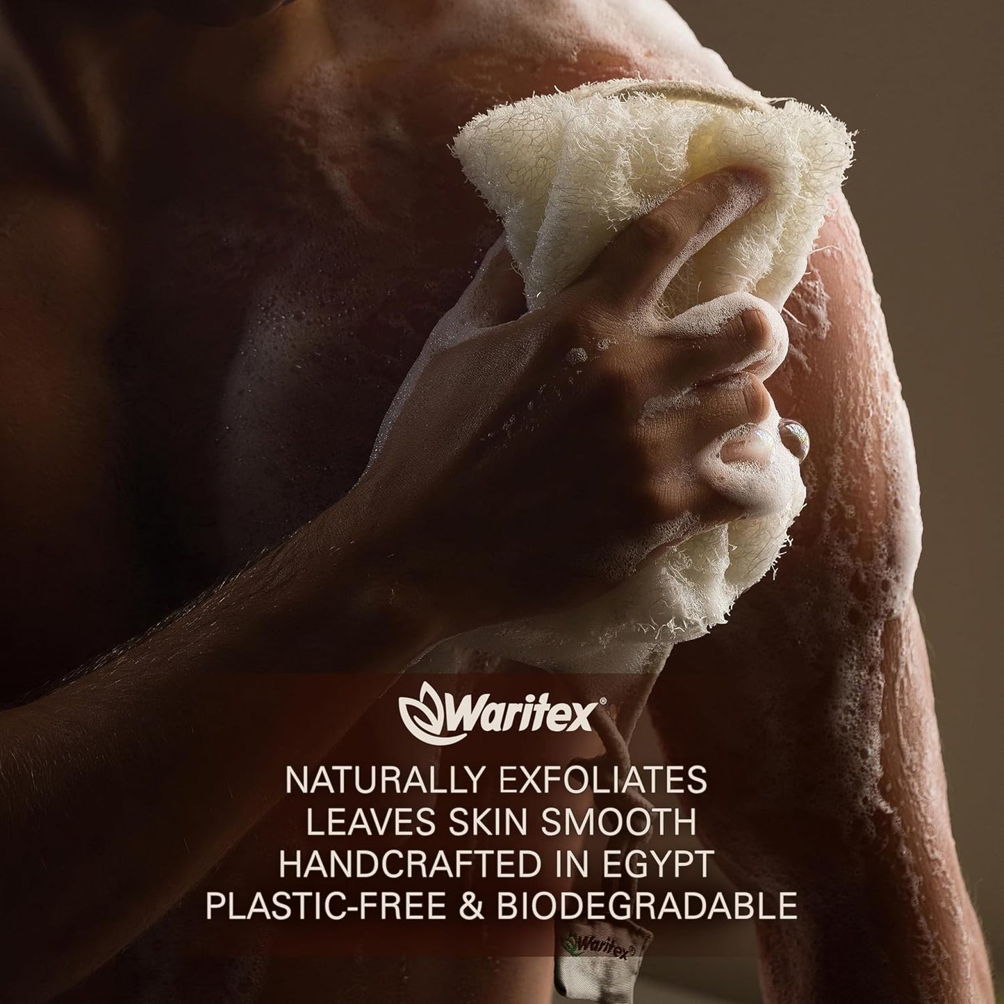 Waritex Premium Natural Egyptian Loofah Sponges 100% Natural Organic