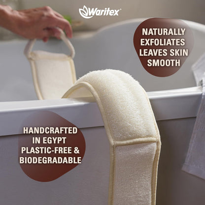 Waritex Natural Egyptian Loofah Back Scrubber An extra-long