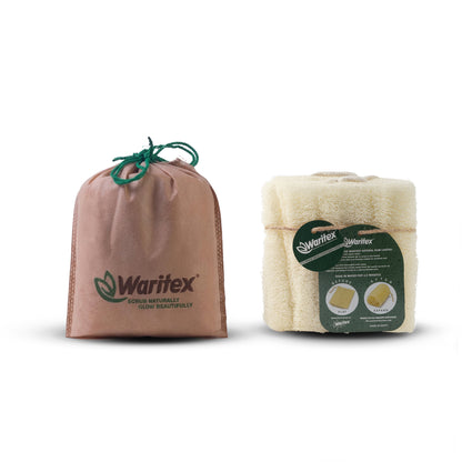 Waritex Premium Natural Egyptian Loofah Sponges 100% Natural Organic